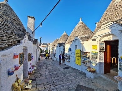 Italské městečko Alberobello v Apulii